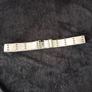 White Skater Belt